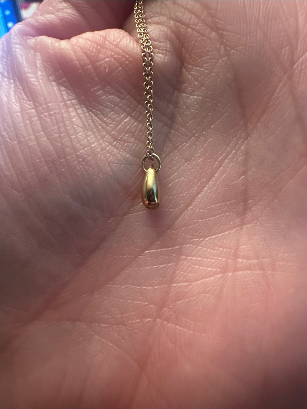 Tiffany & Co. Gold Teardrop Necklace
